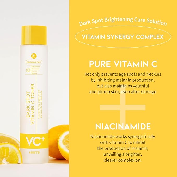 #OOTD Vitamin C Toner for Face – Formula with Niacinamide, Heartleaf, and Squalane – 8.45 FI Oz