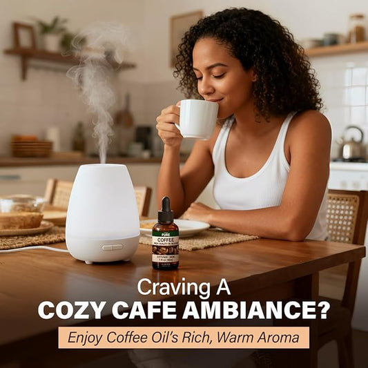 KUKKA Coffee Essential Oils - 1 Fl Oz - for Hair, Skin, Diffuser, Aromatherapy & DIY Soap Making Scent