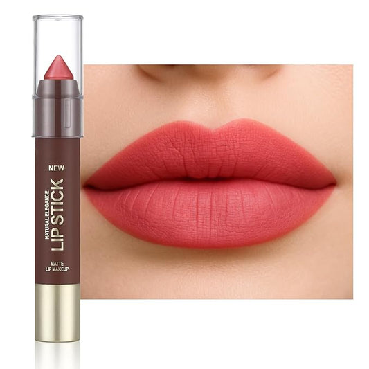 Erinde Matte Lipstick Lip Liner Crayon for Women, 24 Hour Lipstick Lip Liner Pencil, Neutral Lip Stick Lipliner Waterproof Long Lasting Smudge Proof, Vegan & Cruelty-Free, 04 Tomato Coral