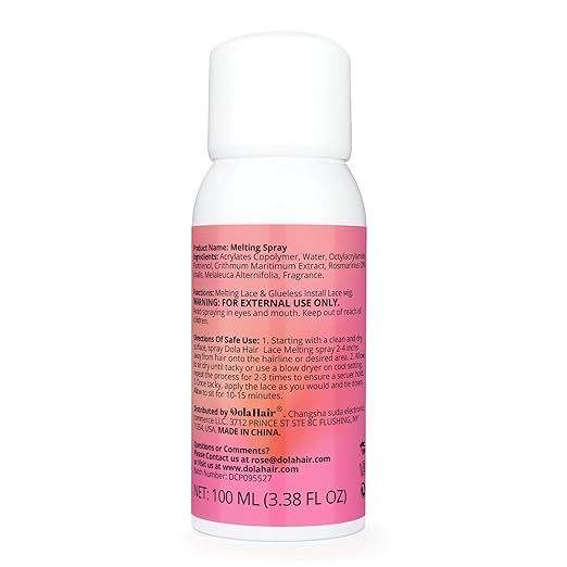 Dolahair Lace Glue Kit - Complete Set with Lace Tint Mousse, Wig Installation & Melting Spray(Medium Brown)