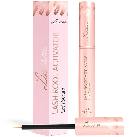 Liaison Lash Growth Serum for Women | Eyelash Growth Serum to Grow Longer, Thicker, Healthier Lashes | Lash Root Activator with Peptides & Biotin| Natural Long Lasting Eye Lashes (3ml)