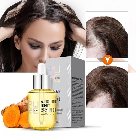 PURC Natural Hair Density Essential Growth Oil for Men and Women Damaged Hair, Veganic, HuaQing 2 Pcs,