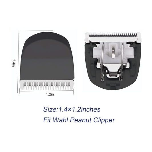 Professional Peanut Snap On Replacement Blades Compatible with Wahl Peanut Hair Clipper #2068-300 (Black-4PCS)