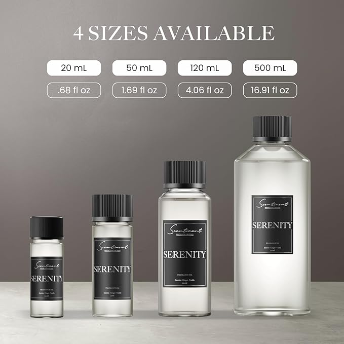 Scentiment Diffuers Oil - Serenity Hotel | Aromatherapy Home Fragrance | Inspired by Shangri-La Hotel® | Luxurious Scent with Notes of Jasmine, Ginger, Vanilla (120 mL)