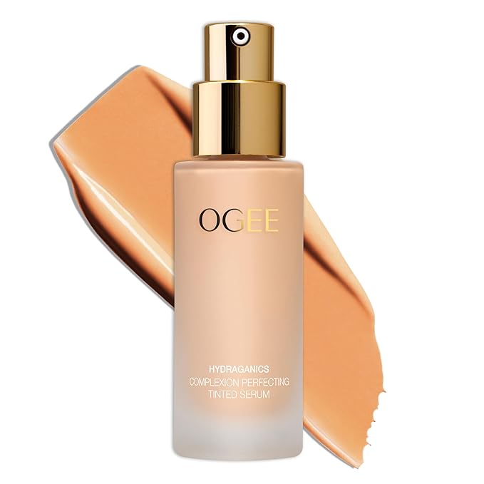 Ogee Complexion Perfecting Liquid Foundation - Lightweight Tinted Moisturizer For Face (Linden 1.25N - Light Beige, Neutral Undertone) - with Vitamin C & Jojoba Oil - Certified Organic & Made in USA