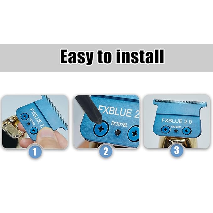 FX707BL 2.0 Replacement Blades,Standard and Fine-Tooth T-Blades compatible with compatible with FX787, FX799 and LoPROFX FX726, FX729 Trimmers (2 Count)