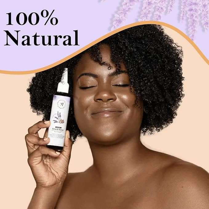 Naturall Jamaican Black Castor Oil Serum with Lavender - Hair Growth Elixir for Curly, Dry & Damaged Hair - Best Strengthening Formula (100ml)