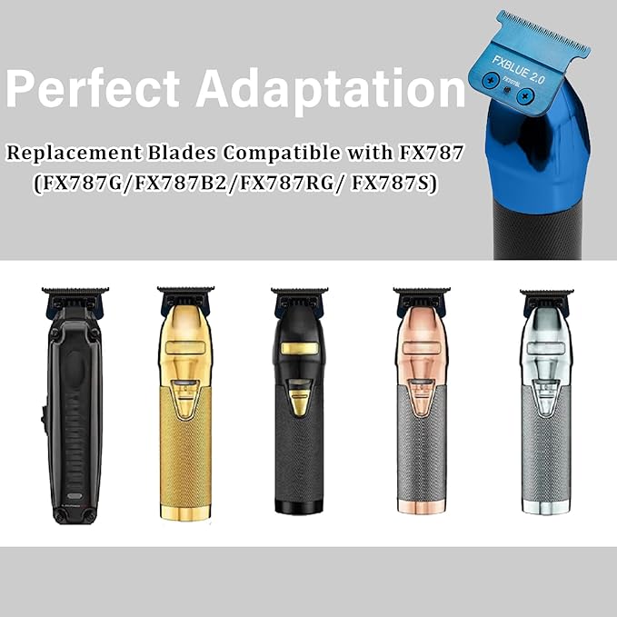 FX707BL 2.0 Replacement Blades,Standard and Fine-Tooth T-Blades compatible with compatible with FX787, FX799 and LoPROFX FX726, FX729 Trimmers (2 Count)