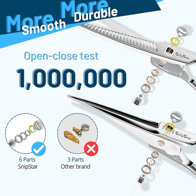 6.5inch Hair Cutting Shears + 25 Teeth Hair Thinning Scissors