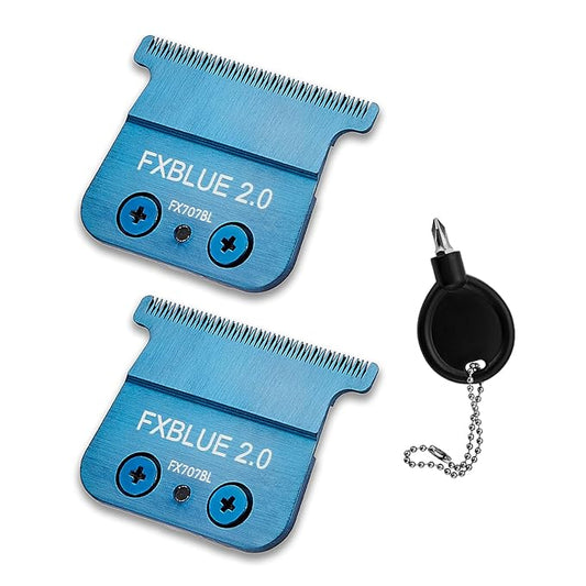 FX707BL 2.0 Replacement Blades,Standard and Fine-Tooth T-Blades compatible with compatible with FX787, FX799 and LoPROFX FX726, FX729 Trimmers (2 Count)