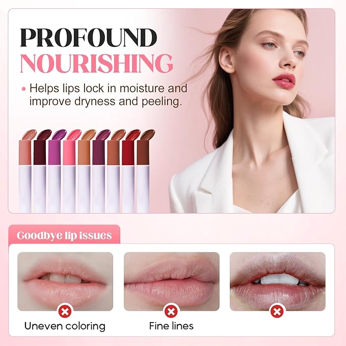 Lips Staining Lip Oil, 2026 New Lip Tint Lips Oil Long-Lasting Moisturizing, Plumping Hydrating Glossy Lip Glosses, Glossy Lip Stain Creamy Texture for Girl and Women (BLACK CHERRY)