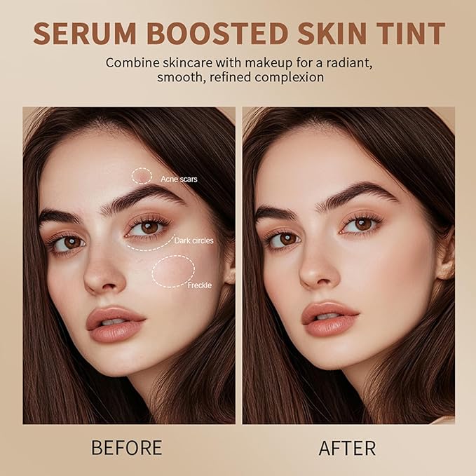 3 Pcs Beauty Balm Serum Boosted Skin Tint Foundation Stick Solid Tinted Moisturizing Serum Contour Stick for Flawless, Sheer to Medium Coverage, Radiant & Dewy Finish, Face Tinted Foundation(3# 5# 6#)