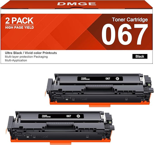 067 067H Compatible Toner Cartridges Set Black 2 Combo Pack