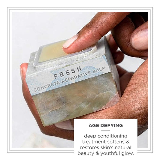 ZENTS Concreta Firming Repair Balm & Solid Parfum (Fresh Fragrance) | Moisturizing Shea Butter & Coconut Oil for Skin | 1.25 fl oz