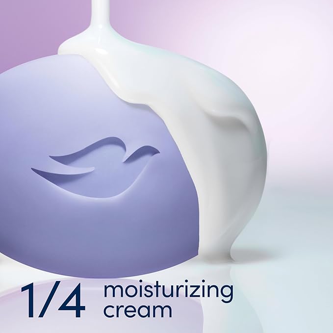 "Dove Anti-Stress Blue Chamomile And Oat Milk Moisturizes to Calm Skin Soap 106g Pack Of 6