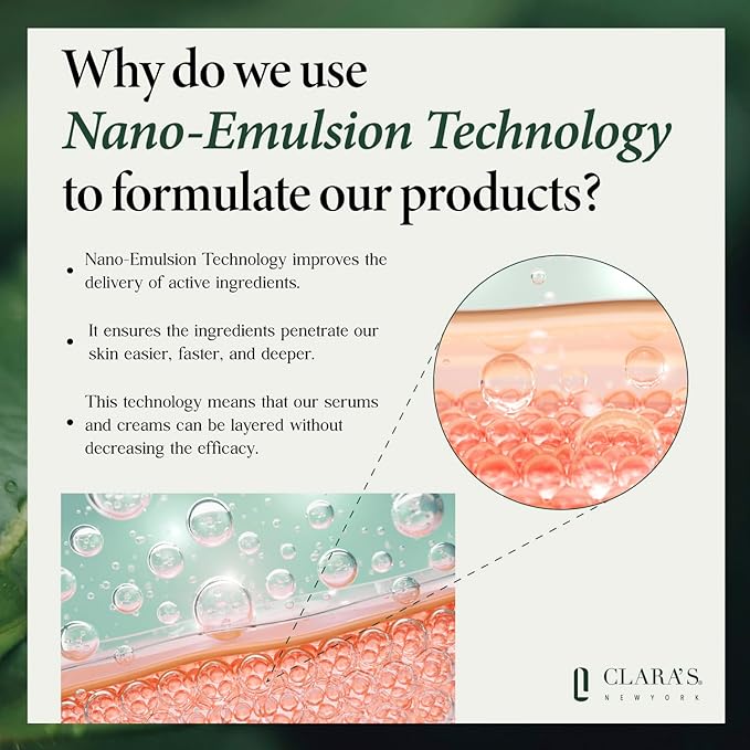 CLARA'S NEW YORK Retinol Facial Serum with Vitamin E – Hydrating, Firming & Skin-Supportive – 30ml / 1 Fl Oz – Made in US