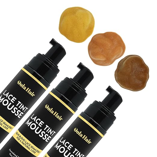 Dolahair Lace Glue Kit - Complete Set with Lace Tint Mousse, Wig Installation & Melting Spray (Dark Brown)