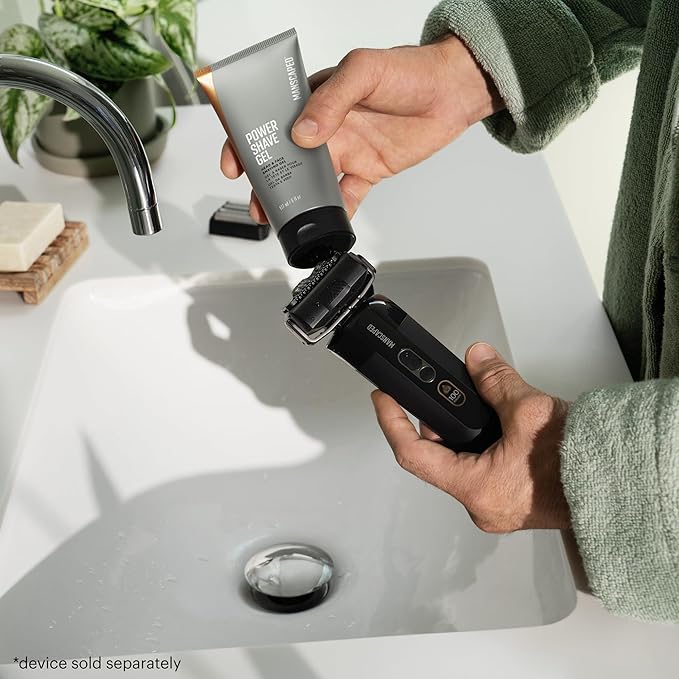 MANSCAPED® The Chairman™ PRO Package - Men’s Electric Face Shaver with Two Interchangeable Blades, SkinSafe® Four-Blade Foil & Stubble Trimmer, Power Shave Gel, Face Shave Soother Aftershave