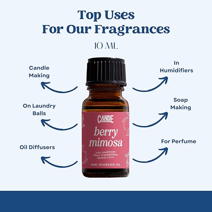 CANDECraftCo Premium Fragrance Oil – Diffuser Oils Fragrances Scented for Home, Candle Soap Making Supplies, Aromatherapy Blends for House (0.34 Fl Oz) (2-Pack, Apple + Mahogany)