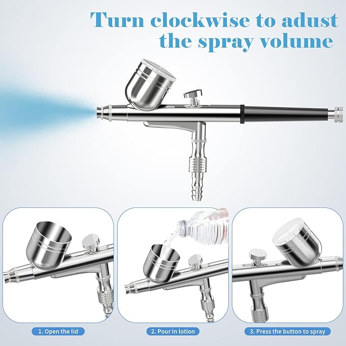 Microderm Machine with Spray Gun, mcwdoit Professional Facial Skin Care Beauty Device Home Salon (Suction Power: 0-68cmhg)