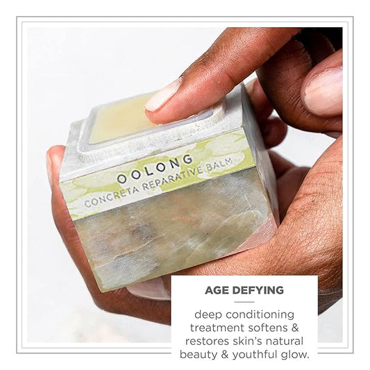 Zents Concreta Firming Repair Balm & Solid Parfum (Oolong Fragrance) | Moisturizing Shea Butter & Coconut Oil for Skin | 1.25 fl oz