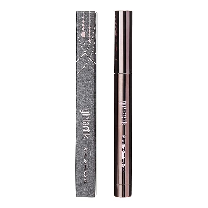 Girlactik Creamy Eyeshadow Stick- Long Lasting and Water-Resistant, Shimmering and Matte Colors Eye Shadow Stick Makeup, Built-in sharpener - 2 g / .07 oz (Satini)