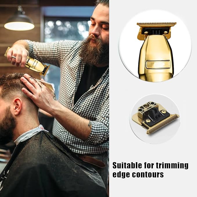 FX707Z DLC Replacement Blades Compatible with BaBylissPRO Outlining Hair Trimmers FX787 and LoPROFX Trimmers FX726,2 Pack