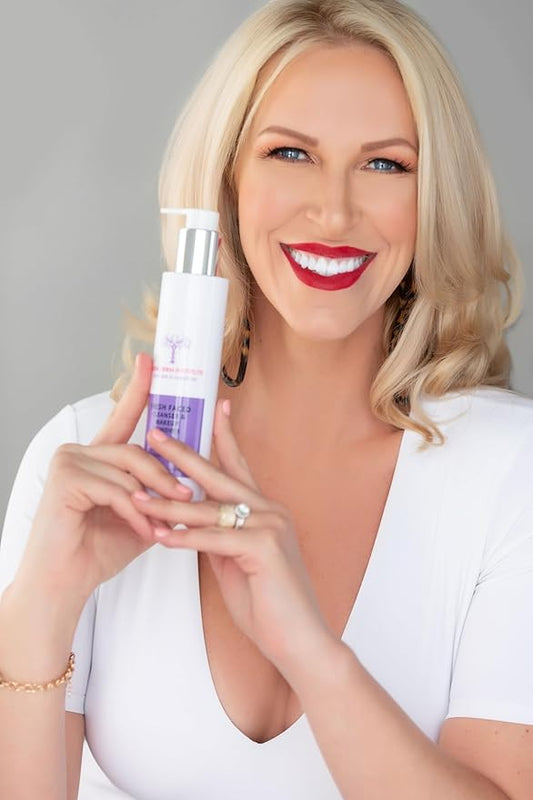 Gentle Exfoliating Face Wash  AHA BHA Cleanser for Oily & Sensitive Skin - Unclogs Pores- Smooths Texture- Soothes Irritation Anti Aging Face Cleanser (4 oz)