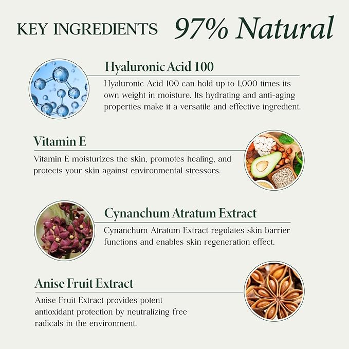 CLARA'S NEW YORK Hyaluronic Acid 100 Facial Serum with Vitamin E – Hydrating, Plumping & Anti-Aging Face Serum – Made in USA 30ml / 1 Fl Oz