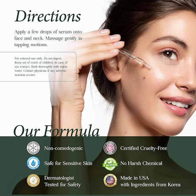 CLARA'S NEW YORK Q10 Facial Serum with Vitamin E – Hydrating, Brightening & Skin-Supportive – 30ml / 1 Fl Oz – Made in USA