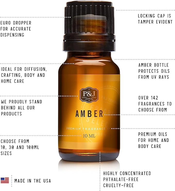 P&J Fragrance Oil - Aloe Oil 30ml - Candle Scents, Soap Making, Diffuser Oil, Fresh Scents