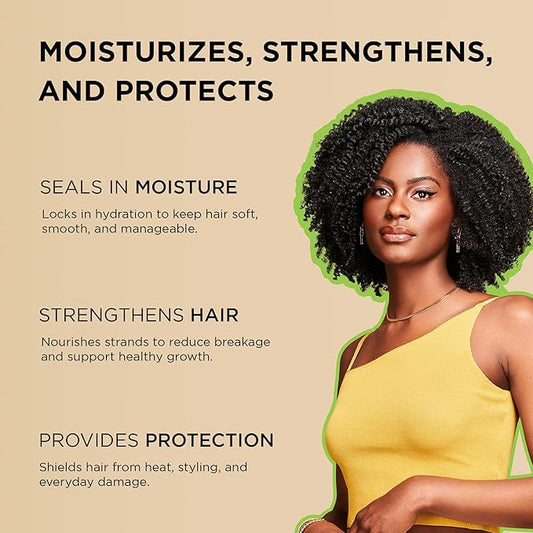 African Pride Moisture Miracle 5 Essential Hair Oils with Vitamin E | Moisture, Shine, Protection, and Growth | Argan, Castor, Grapeseed, Coconut, and Olive Oil | 4 oz