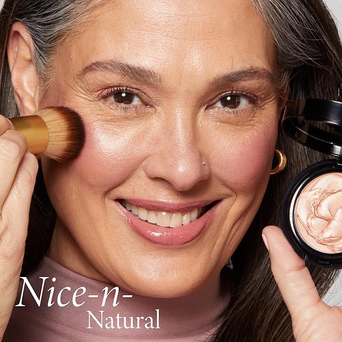 LAURA GELLER NEW YORK The Wonder Brush - Makeup Brush with Wooden Handle - Cream & Liquid Blush - Even Application and Blending