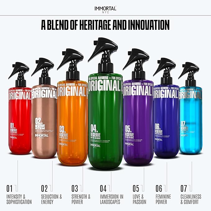 Immortal NYC Reserve 05, After Shave Spray Body/Face Men's Cologne, 17 oz - Exclusive Barbers - Softens Skin - Refreshes/disinfects and Relieves Face and Skin - Moisturizing Formula After Shaving