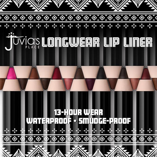 Juvia's Place Long Wear Lip Pencil – Love Me Back – Waterproof & Kiss-proof, Long Lasting Lip Liner, Smooth Makeup Application - Soft Matte Finish Base for Lipstick - 13 Hours of Wear for Everyday Use