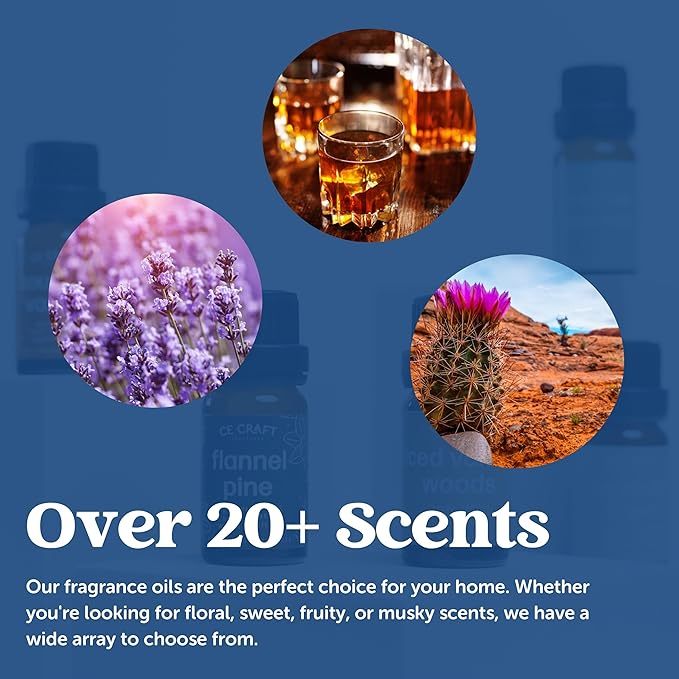 CANDECraftCo Premium Fragrance Oil – Diffuser Oils Fragrances Scented for Home, Candle Soap Making Supplies, Aromatherapy Blends for House (0.34 Fl Oz) (2-Pack, Sparkling Champagne)