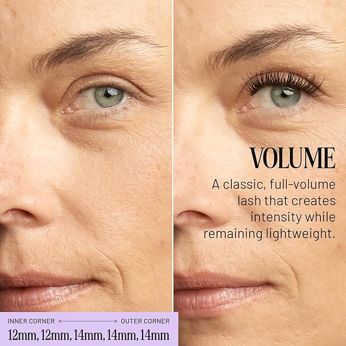 Lilac St - Volume Dramatic Faux Eyelash Clusters (14mm) - Dense & Distinctive Look - DIY Lash Extension Wisps - Lightweight & Lifelike - Lasts 10 Days - Korean Silk - Cruelty Free, Vegan - 10 Lashes