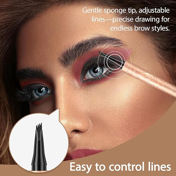 Microblading Eyebrow Pencil for Women'S Eye Makeup Beauty Freckle Pen Trimmer Lapiz De Cejas Eyebrow Shaper,Brown