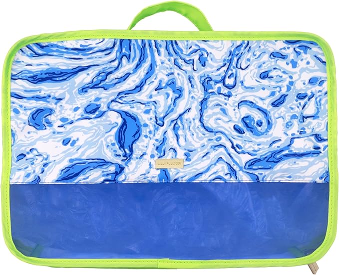 Lilly Pulitzer Packing Cubes Set of 3, Small, Medium & Large Suitcase Organizers, Travel Must Haves for Luggage, Assorted