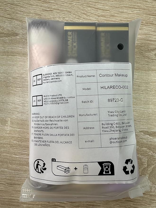 3 Pcs Cream Contour Stick Makeup Kit, Shades with Highlighter, Blush and Bronzer Contour Stick for Sculpt the Cheeks, Waterproof, Matte & Dewy Finish (Fair-Light,#03+#09+#12)