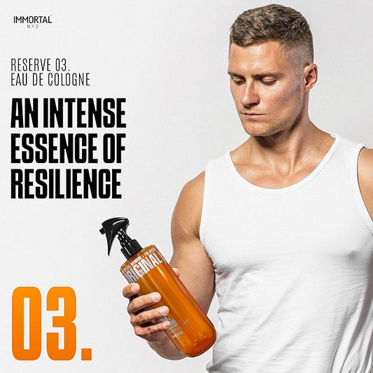 Immortal NYC Reserve 03, After Shave Spray Body/Face Men's Cologne, 17 oz - Exclusive Barbers - Softens Skin - Refreshes/disinfects and Relieves Face and Skin - Moisturizing Formula After Shaving
